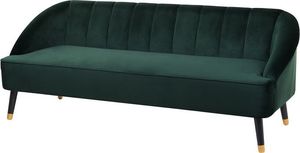 Beliani Sofa 3-osobowa welurowa zielona ALSVAG 2
