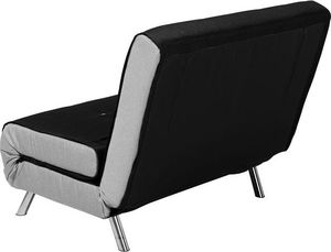 Beliani Sofa rozkładana czarna FARRIS 3