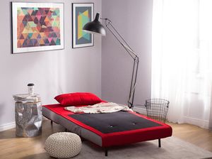 Beliani Sofa rozkładana czerwona FARRIS 2