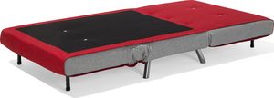 Beliani Sofa rozkładana czerwona FARRIS 3
