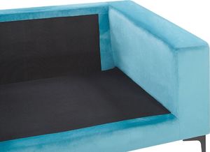 Beliani Sofa 3-osobowa welurowa niebieska VADSTENA 6