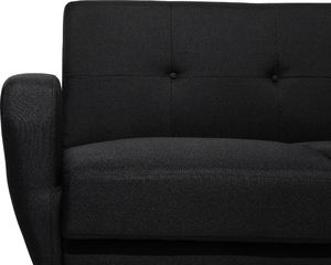 Beliani Sofa rozkładana 2-osobowa czarna FLORLI 7