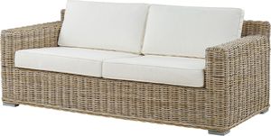 Beliani Sofa ogrodowa rattaowa jasnobrązowa ARDEA 2