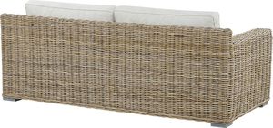 Beliani Sofa ogrodowa rattaowa jasnobrązowa ARDEA 3