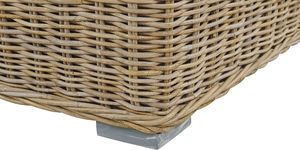 Beliani Sofa ogrodowa rattaowa jasnobrązowa ARDEA 6