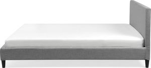 Beliani Łóżko tapicerowane 160 x 200 cm szare FITOU 3