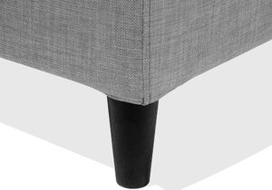 Beliani Łóżko tapicerowane 160 x 200 cm szare FITOU 7