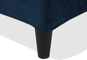 Beliani Łóżko welurowe 160 x 200 cm niebieskie FITOU 7