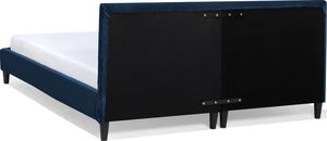Beliani Łóżko welurowe 180 x 200 cm niebieskie FITOU 4