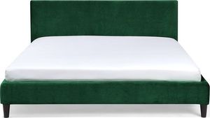 Beliani Łóżko welurowe 160 x 200 cm zielone FITOU 3