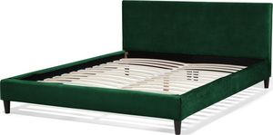 Beliani Łóżko welurowe 160 x 200 cm zielone FITOU 6