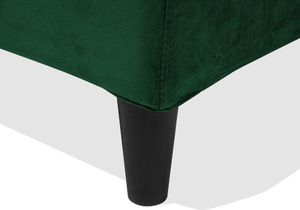 Beliani Łóżko welurowe 160 x 200 cm zielone FITOU 8