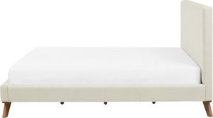 Beliani Łóżko tapicerowane 160 x 200 cm beżowe TALENCE 4