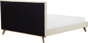 Beliani Łóżko tapicerowane 160 x 200 cm beżowe TALENCE 6