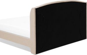 Beliani Łóżko tapicerowane 140 x 200 cm beżowe BORDEAUX 5