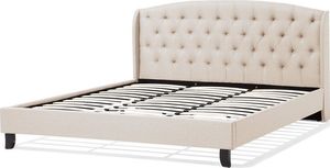 Beliani Łóżko tapicerowane 180 x 200 cm beżowe BORDEAUX 5