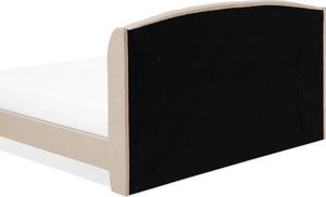 Beliani Łóżko tapicerowane 180 x 200 cm beżowe BORDEAUX 6