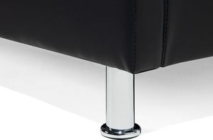 Beliani Łóżko 140 x 200 cm czarne METZ 6