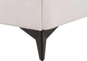 Beliani Łóżko tapicerowane 160 x 200 cm beżowe MELLE 7