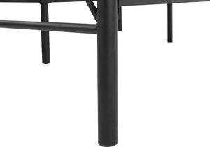 Beliani Łóżko metalowe 140 x 200 cm czarne DINARD 4