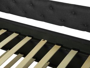 Beliani Łóżko wysuwane tapicerowane 80 x 200 cm ciemnoszare LIBOURNE 6