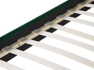 Beliani Łóżko welurowe 180 x 200 cm zielone BELLOU 6