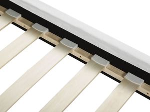 Beliani Łóżko welurowe 160 x 200 cm białe FITOU 5