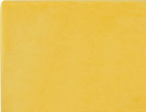 Beliani Łóżko welurowe 180 x 200 cm żółte FITOU 7