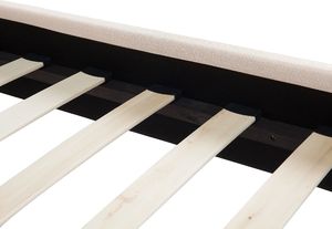 Beliani Łóżko tapicerowane 180 x 200 cm beżowe REIMS 7