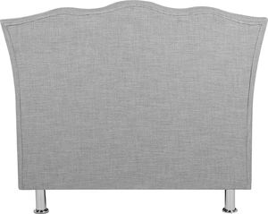 Beliani Łóżko tapicerowane 90 x 200 cm szare METZ 5