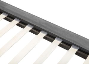 Beliani Łóżko welurowe 180 x 200 cm szare SENLIS 6