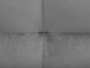 Beliani Łóżko welurowe 180 x 200 cm szare SENLIS 8