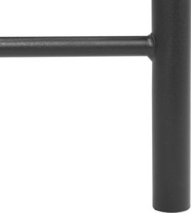 Beliani Łóżko metalowe 180 x 200 cm czarne RODEZ 6