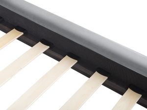 Beliani Łóżko welurowe 180 x 200 cm szare MARVILLE 5