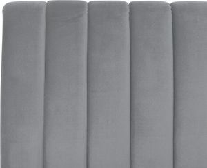 Beliani Łóżko welurowe 180 x 200 cm szare MARVILLE 7