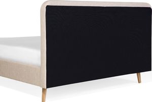 Beliani Łóżko tapicerowane 140 x 200 cm beżowe RENNES 7