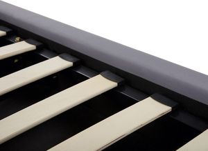 Beliani Łóżko z pojemnikiem welurowe 160 x 200 cm szare BATILLY 8