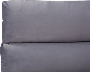 Beliani Łóżko z pojemnikiem welurowe 180 x 200 cm szare BATILLY 6