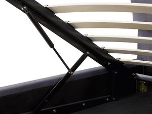 Beliani Łóżko z pojemnikiem welurowe 180 x 200 cm szare BATILLY 7