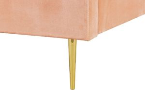 Beliani Łóżko welurowe 180 x 200 cm brzoskwiniowe MARVILLE 6