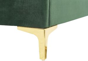 Beliani Łóżko welurowe 140 x 200 cm zielone LIMOUX 7