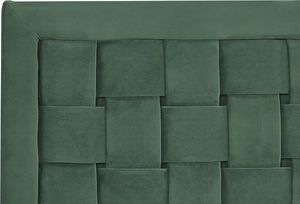 Beliani Łóżko welurowe 180 x 200 cm zielone LIMOUX 5