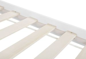 Beliani Łóżko drewniane 90 x 200 cm białe VANNES 6