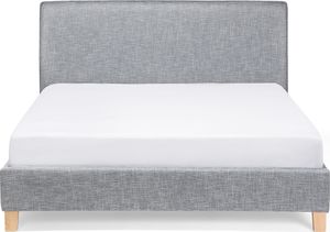 Beliani Łóżko tapicerowane 160 x 200 cm szare SENNEZ 2