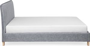 Beliani Łóżko tapicerowane 160 x 200 cm szare SENNEZ 4