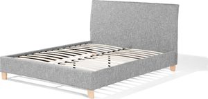 Beliani Łóżko tapicerowane 160 x 200 cm szare SENNEZ 7