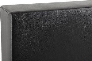 Beliani Łóżko kontynentalne 160 x 200 cm czarne PRESIDENT 2