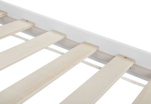 Beliani Łóżko drewniane 180 x 200 cm białe GIVERNY 6