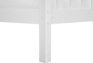 Beliani Łóżko drewniane 180 x 200 cm białe GIVERNY 7