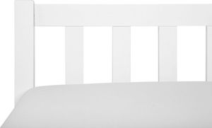 Beliani Łóżko drewniane 160 x 200 cm białe FLORAC 5